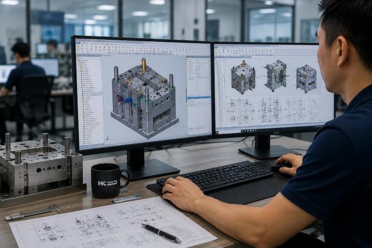 Injection mould production process