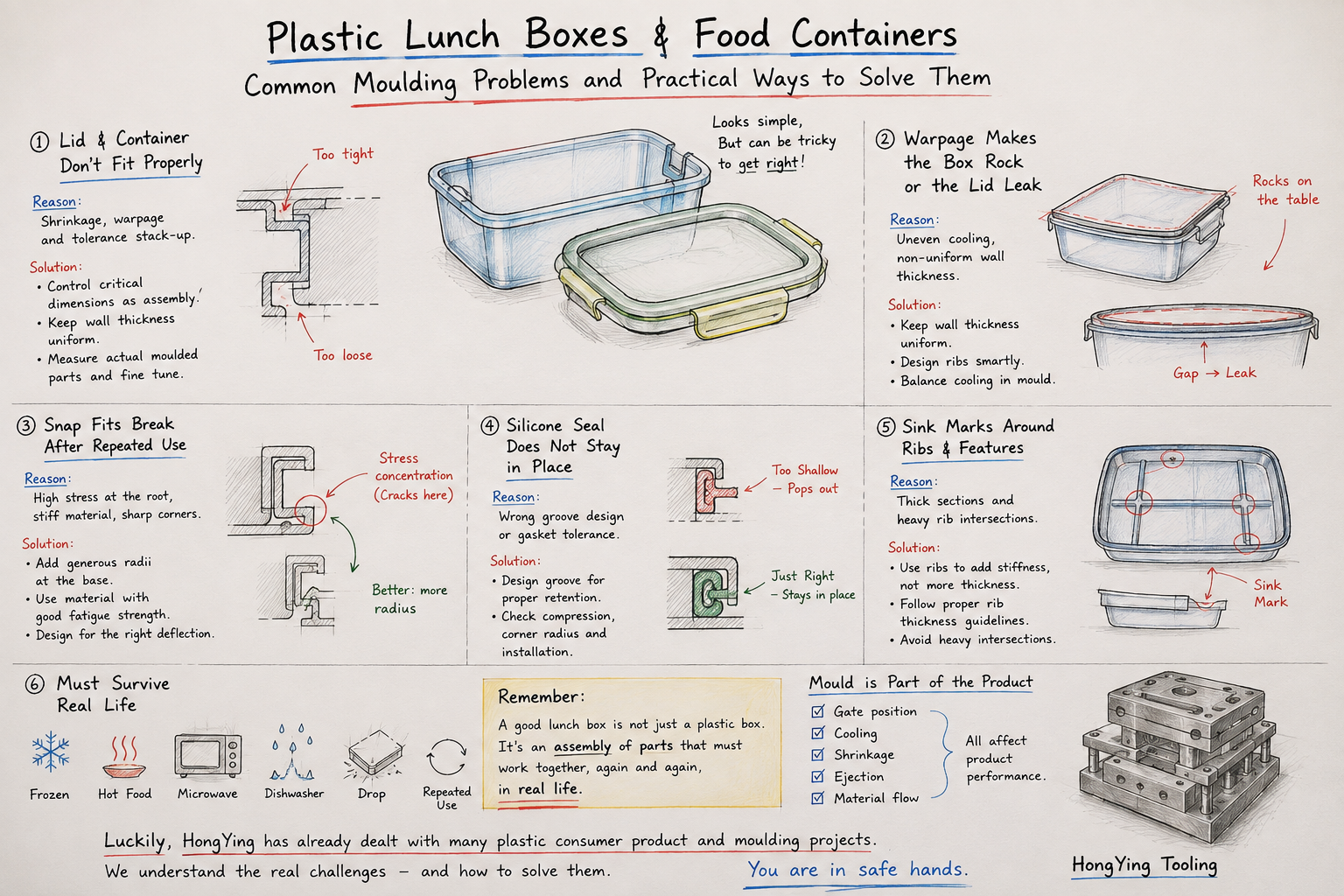 Plastic Lunch Box Moulding Problems: 6 Common Issues and Practical Solutions
